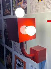 Red Cube Wall light Wall Lamp
