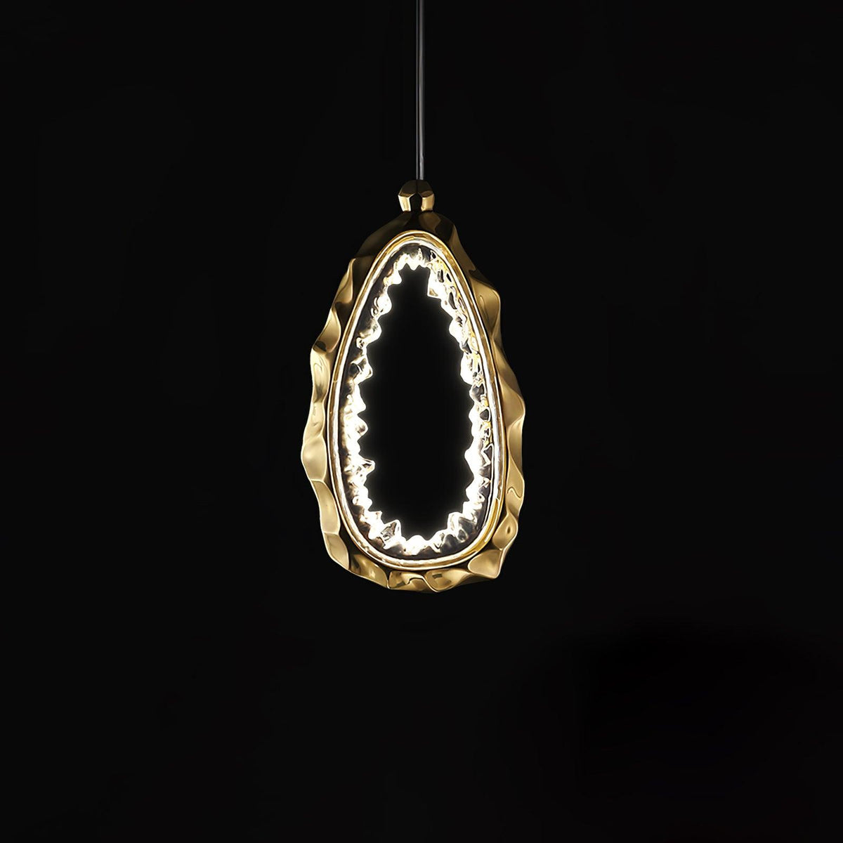 Resin Circlet Brass Hanging light Pendant Lamp