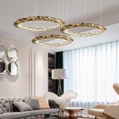 Resin Circlet Brass Hanging light Pendant Lamp