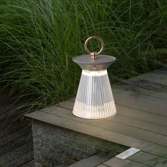 Ribbed Acrylic Built-in Battery Side table lamp Table Lamp