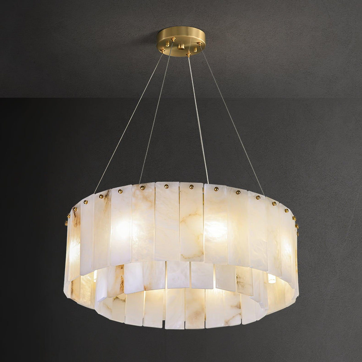 Rock Alabaster Ceiling fixture Chandelier