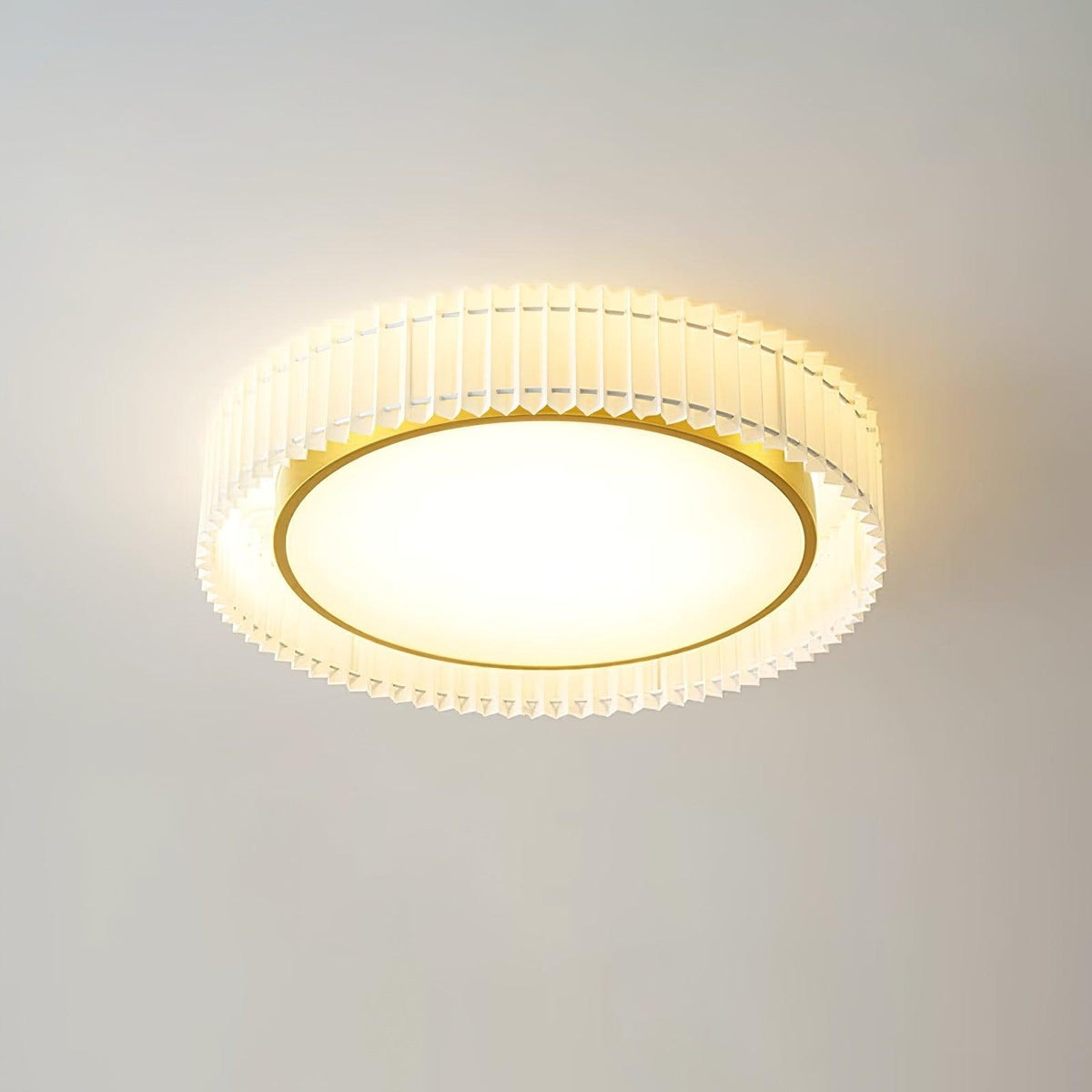 Round Pleated Overhead light Ceiling Lamp