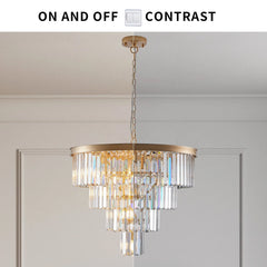 23.6" Gio Crystal Chandelier
