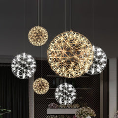 Silver Spark Ball Drop light Pendant Light