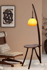 Arc Wood Hanging Ambient Floor Lamp Floor Lamp