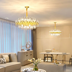 Vintage Antique Brass Gasolier Chandelier