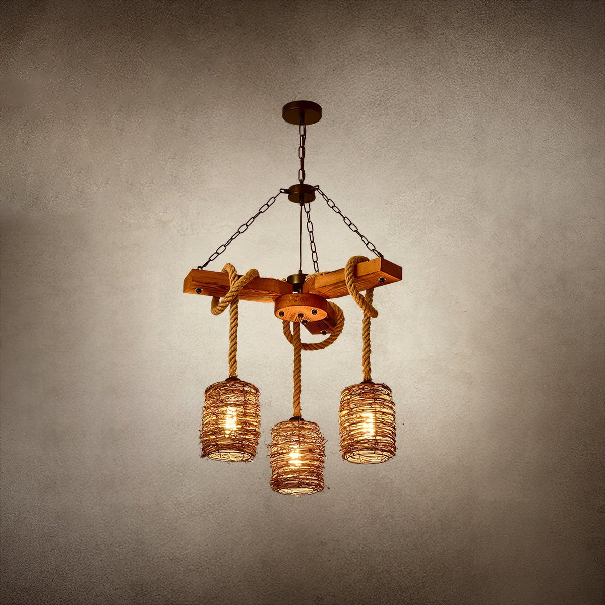Vintage Farmhouse Electrolier Chandelier
