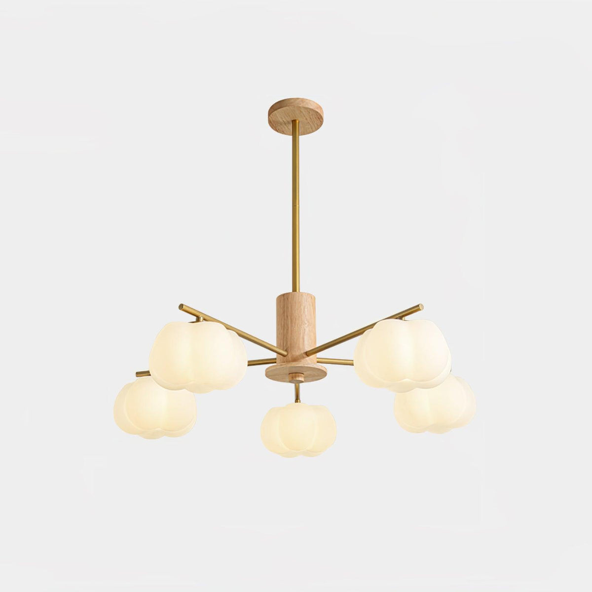 Wooden Cotton Balls Pendant light Chandelier