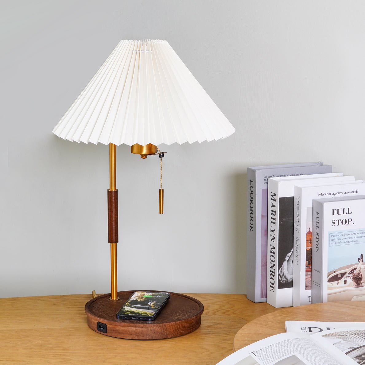 Wooden Retro Bedside lamp Table Lamp