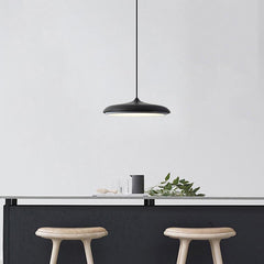 16'' Flat Circular Adjustable Metal LED Modern Pendant Lights Island Lights