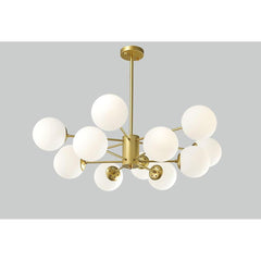 Globe Cluster Pendant Light Metal Glass LED Living Room Ceiling Lights