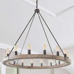 16 Light 48" Wide Ring Chandelier