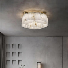 Moonshade Natural Marble Ceiling Light Fixture
