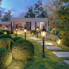 Classic Outdoor Waterproof Landscape Decorative Lighting Post Light for Villa Lawn
