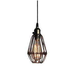 Nordic Vintage Metal Lantern Pendant Light LED Industrial Ceiling Light