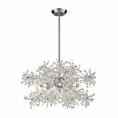 11 Light 1 Tier Chandelier with Crystal Accents from the Snowburst Collection