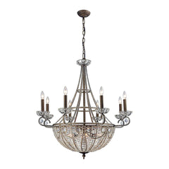 14 Light 1 Tier Crystal Candle Style Chandelier from the Elizabethan Collection