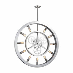 11 Light 1 Tier Chandelier with Clear Disk Shade from the Chronology Collection