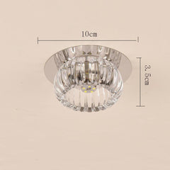 Chandelier Geometric Flush Mount Kitchen Light Fixtures Metal Crystal Ceiling Lights