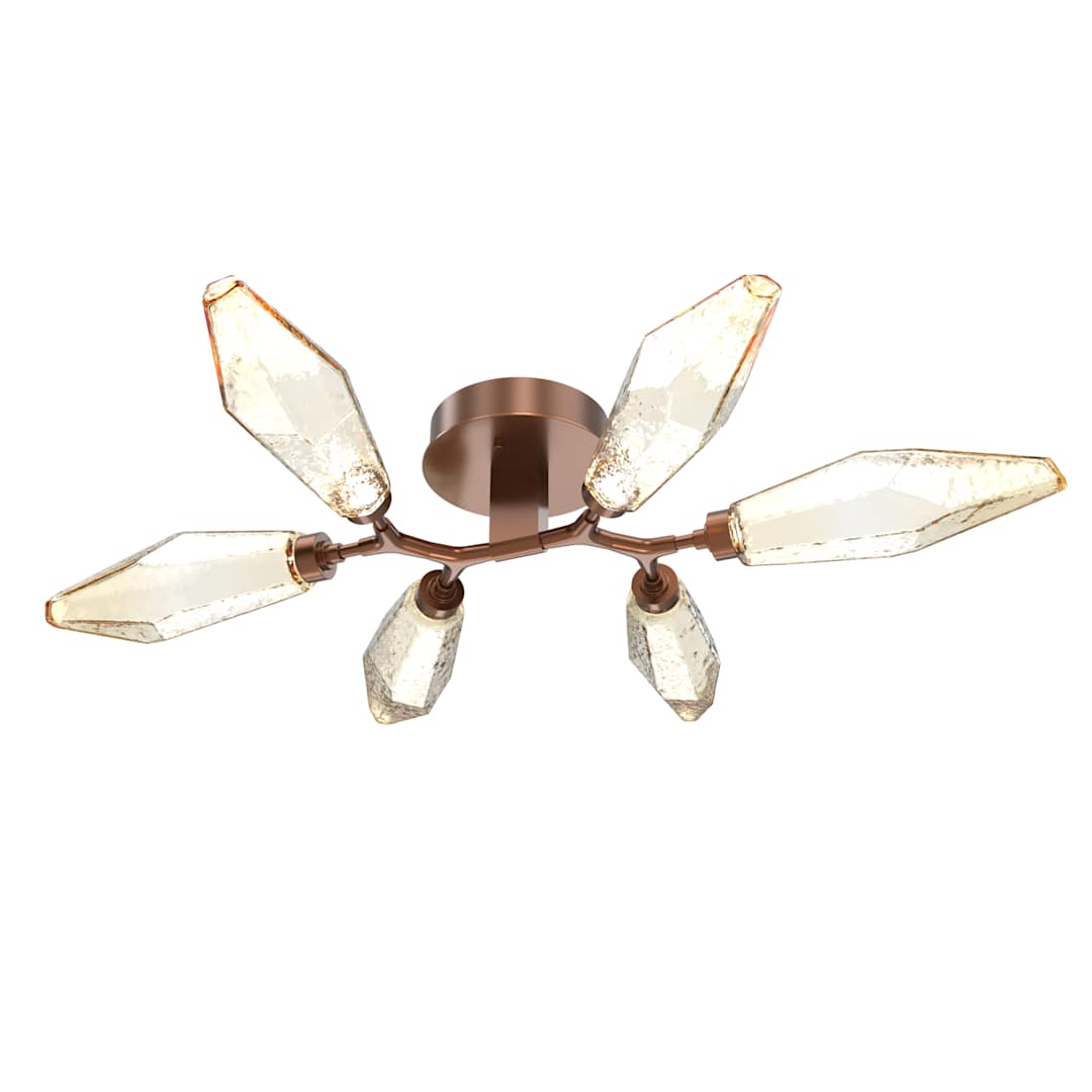 Rock Crystal 36" Wide LED Semi-Flush Ceiling Fixture