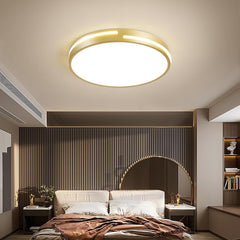 Minimalist Round Dimmable LED Gold Modern Flush Mount Ceiling Light