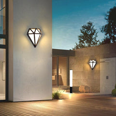 Rhombus Diamonds LED Waterproof Modern Porch Lights Outdoor Wall Lights