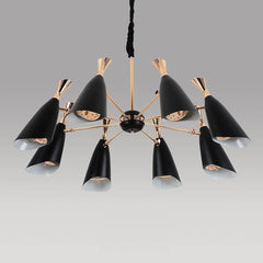 8-light LED Electroplated Metal Nordic Chandeliers Ceiling Lights Fixture