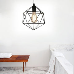 Geometric Cage LED Industrial Modern Ceiling Light Flush Mount Lighting