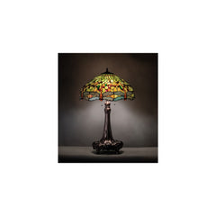 3 Light 31" Tall Tiffany Table Lamp