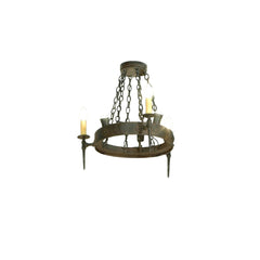 27" W Warwick 6 Light with Uplight Chandelier