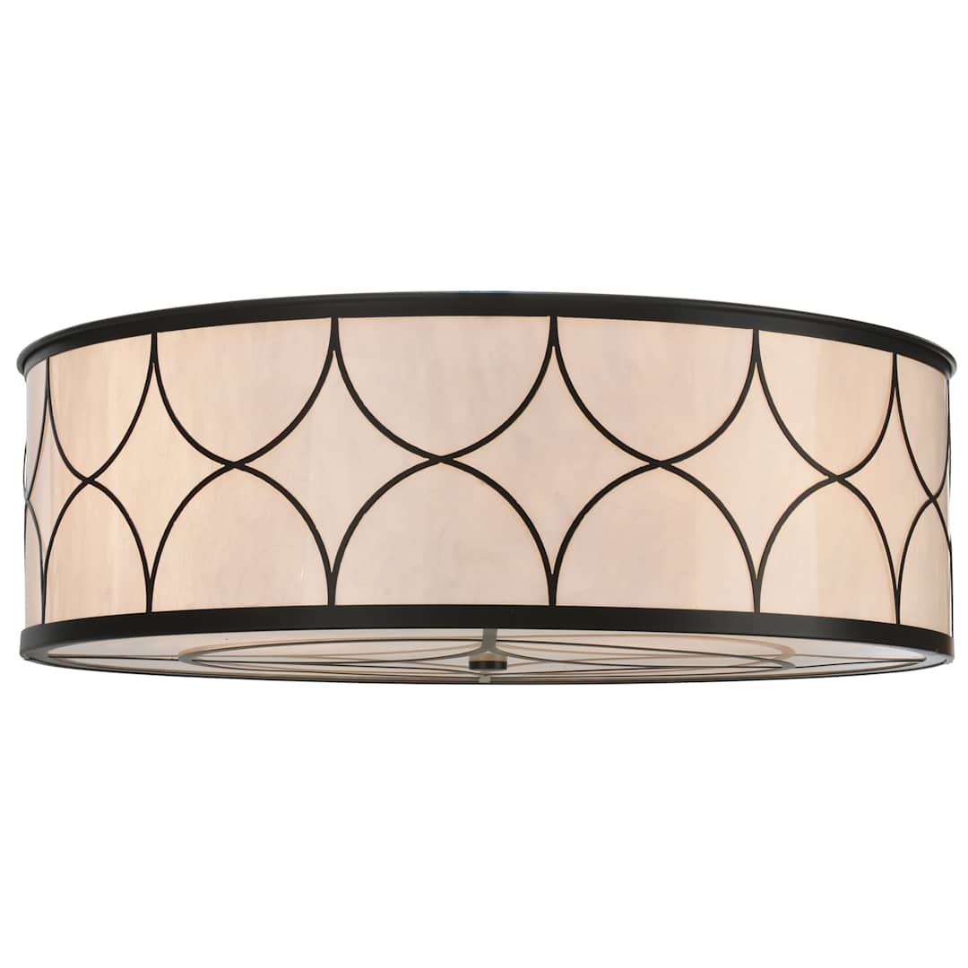36" W Cilindro Deco Flush Mount Ceiling Fixture
