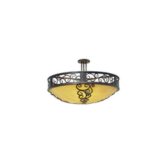 Lilliana 3 Light 28" Wide Semi-Flush Bowl Ceiling Fixture