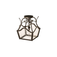 Terena 14" Wide Semi-Flush Square Ceiling Fixture