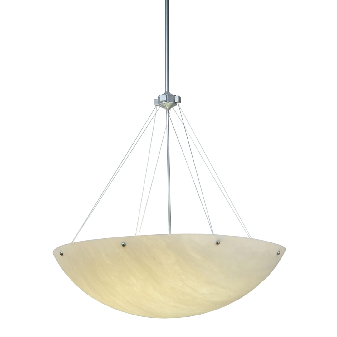 36" W Cypola Alabaster Inverted Pendant