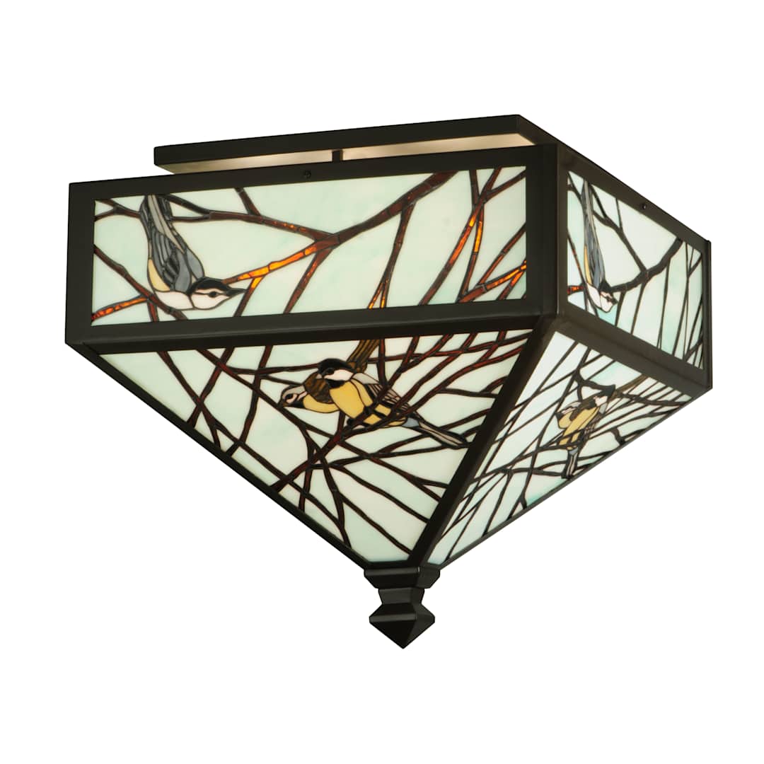 20.5" Square Backyard Friends Flush Mount Ceiling Fixture