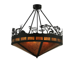 29" W Serengeti Semi-Flushmount Ceiling Fixture