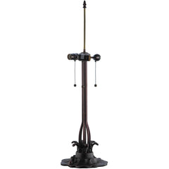 Vizcaya 3 Light 32" Tall Hand-Crafted Table Lamp with Stained Glass