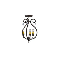 Antonia 3 Light 12" Wide Semi-flush Ceiling Fixture