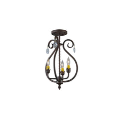 Antonia 3 Light 12" Wide Semi-flush Ceiling Fixture
