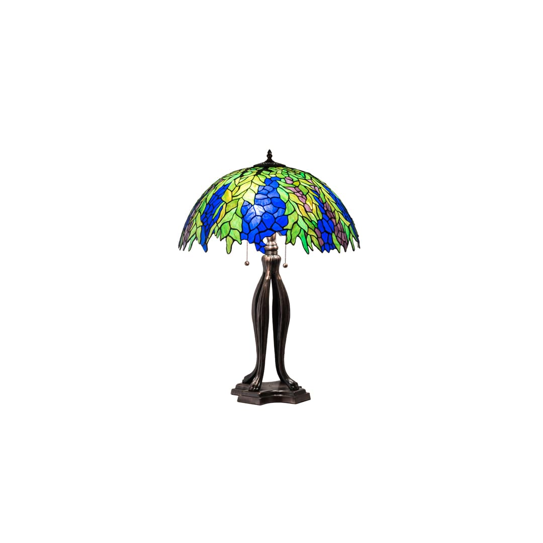 Tiffany 3 Light 30" Tall Buffet Table Lamp