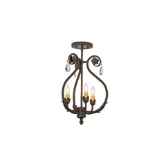 Antonia 3 Light 12" Wide Semi-flush Ceiling Fixture