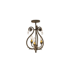 Antonia 3 Light 12" Wide Semi-flush Ceiling Fixture