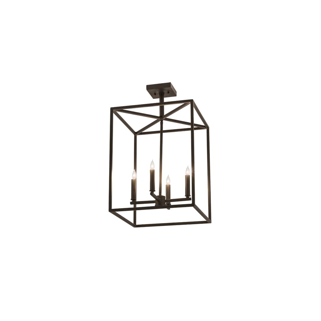 4 Light 23" Wide Taper Candle Pendant