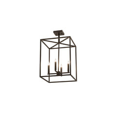 4 Light 23" Wide Taper Candle Pendant