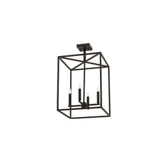 4 Light 23" Wide Taper Candle Pendant