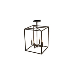 4 Light 23" Wide Taper Candle Pendant