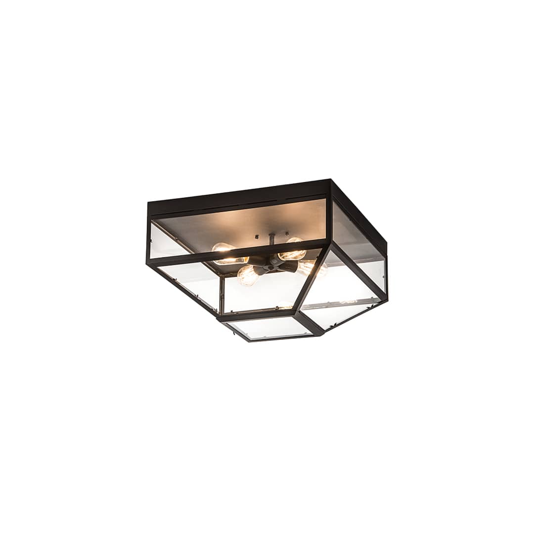 Mission Prime 4 Light 28" Wide Flush Mount Ceiling Fixture