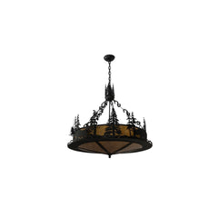 4 Light 34" Wide Abstract Pendant