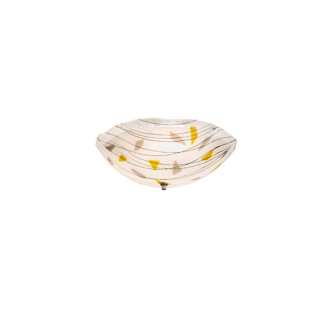 Metro Fusion 3 Light 18" Wide Semi-Flush Bowl Ceiling Fixture