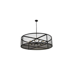 12 Light 60" Wide Cage Pendant